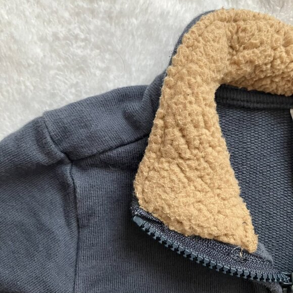 Just One You by Carter's Navy Bear Baby Sweater 9M | Casual Sherpa Colla… - Picture 8 of 14